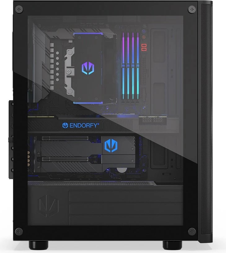 Kasë Endorfy Ventum 200 Air, Midi Tower, ATX, xham i temperuar, e zezë Kasë Endorfy Ventum 200 Air, Midi Tower, ATX, xham i temperuar, e zezë