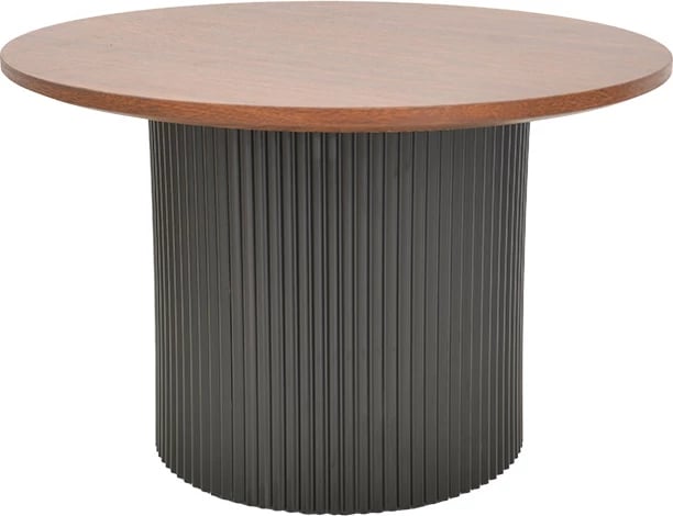 Set tavolinash kafeje Dovel, MDF, ngjyrë arre-e zezë, 2 copë