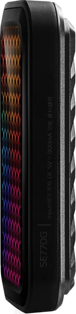 SSD i jashtëm Adata SE770G, 2TB, USB 3.2, RGB, i zi