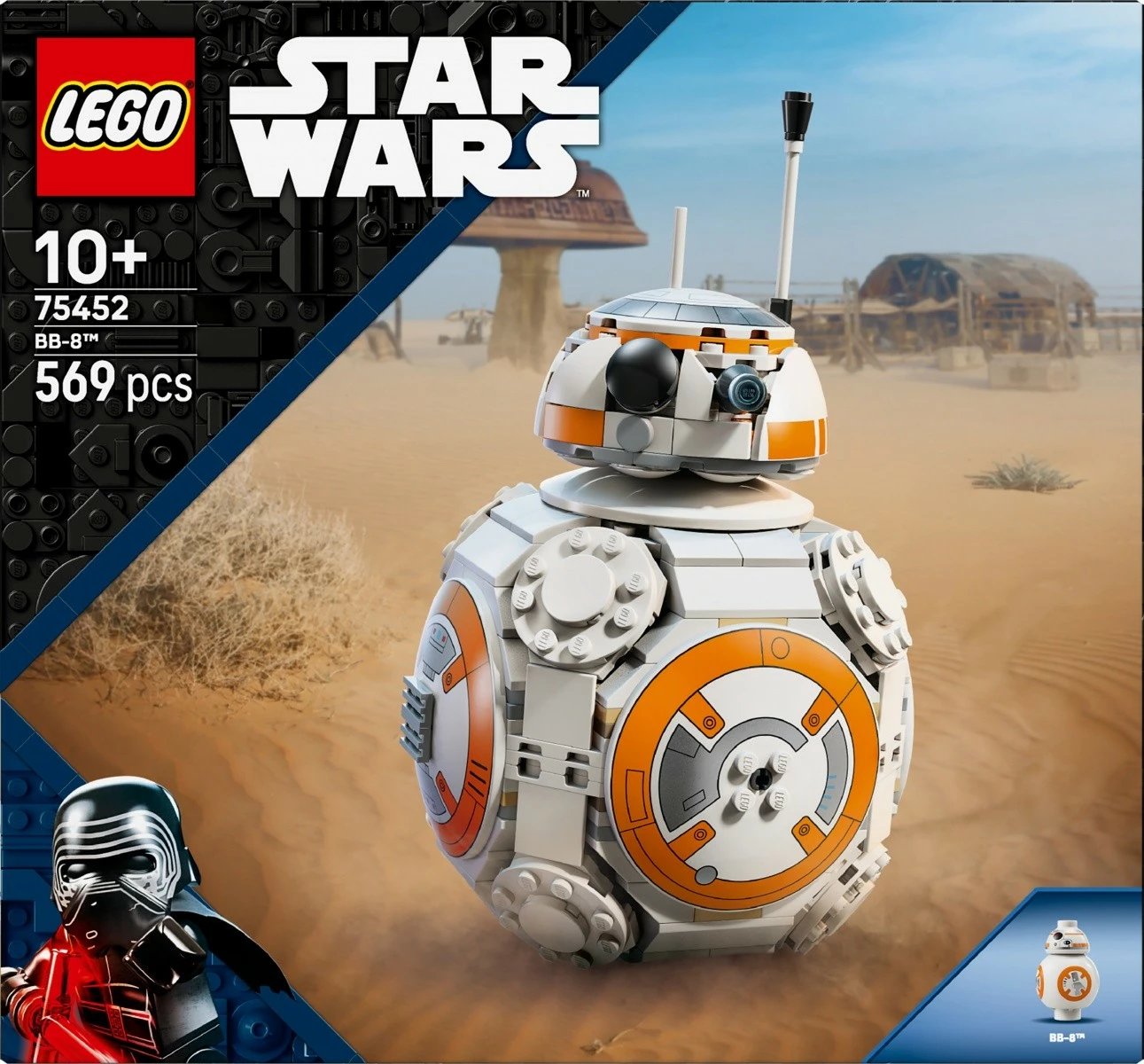 Set konstruktues LEGO Star Wars 75452 BB-8, 569 pjesë, 10+, plastikë, bardhë/portokalli