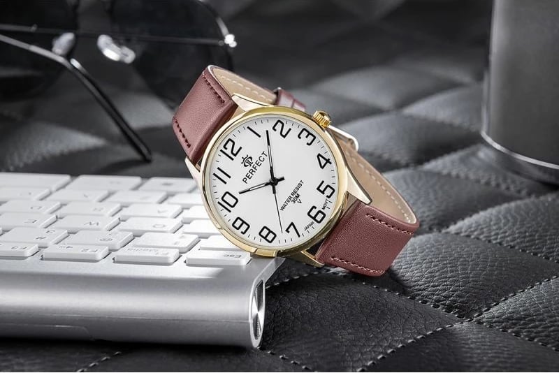 Orë dore për meshkuj PERFECT GXB452-12, e zezë