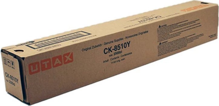Toner, Utax, CK-8510Y (1T02NPAUT0 662511016), rendiment 9,750–23,700 faqe, origjinal, i verdhë