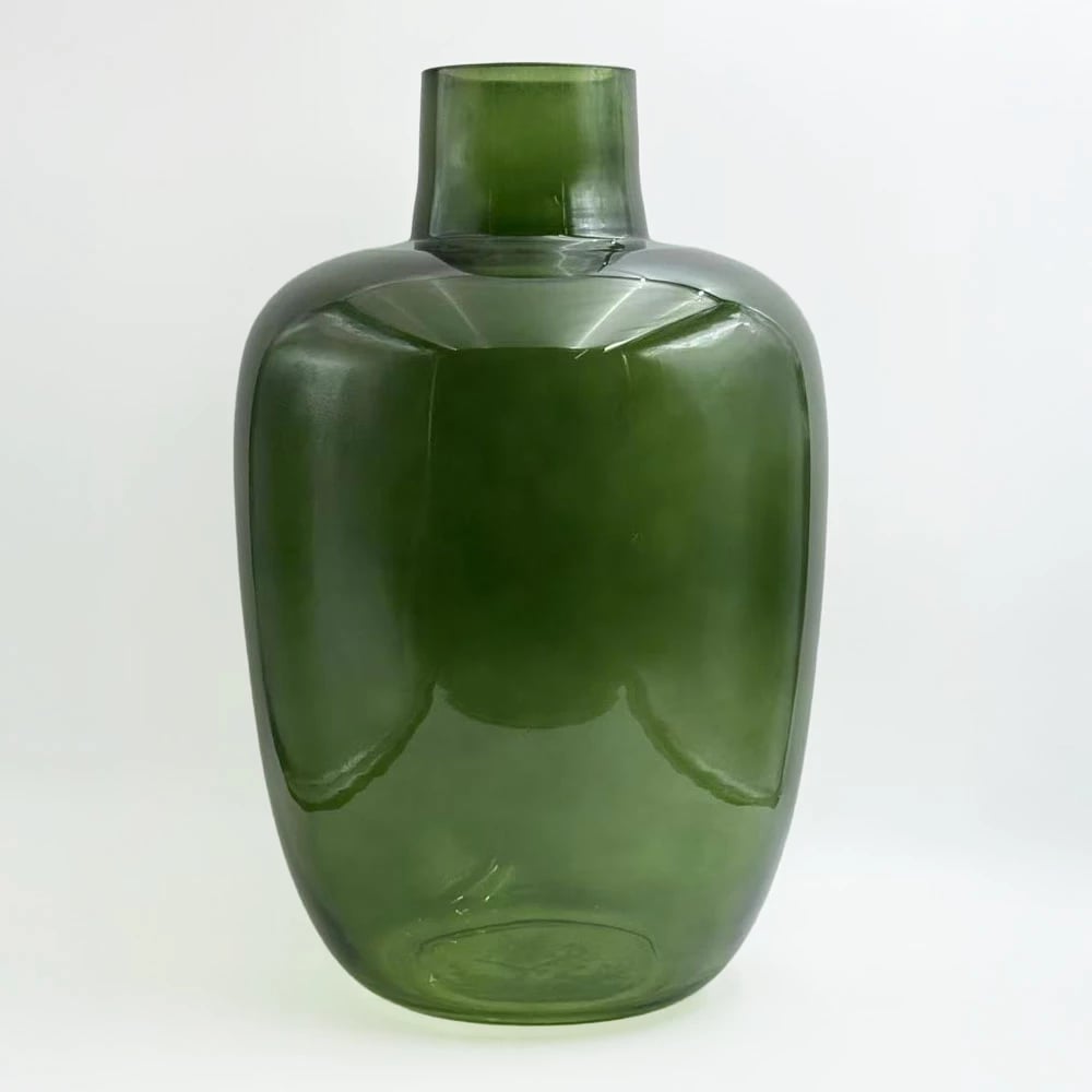 Vazo qelqi VIDRIO, ngjyrë e gjelbër, 25x25x38cm