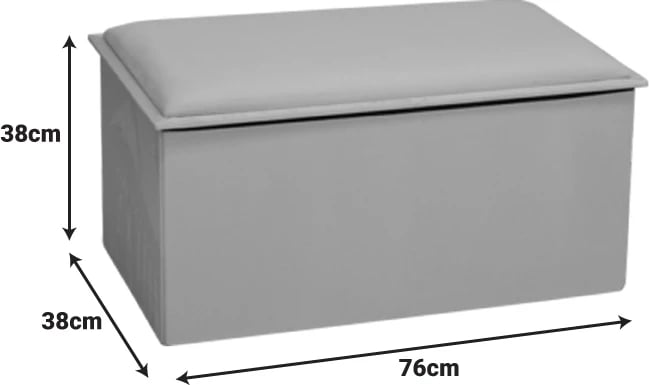 Stool-trunk Koper, kadife, ngjyrë bezhë, 76x38x38cm (set prej 4 copash)