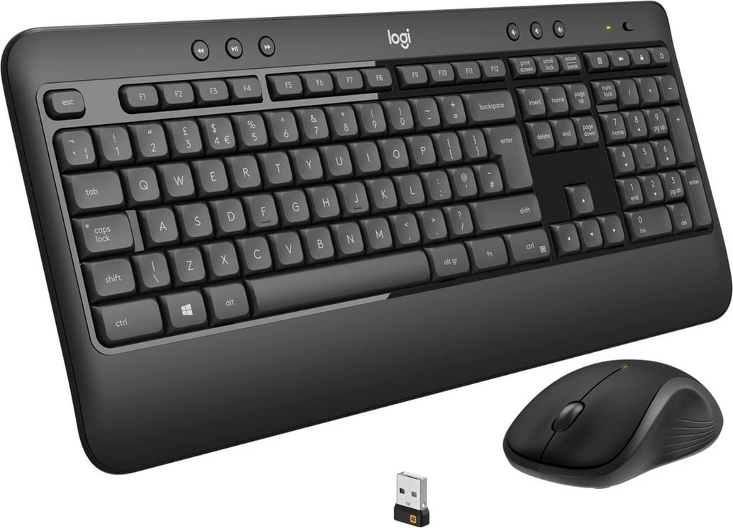 Set tastierë dhe maus, Logitech, MK540 Advanced 920-008677, CH-layout, wireless me nano USB, Black/White