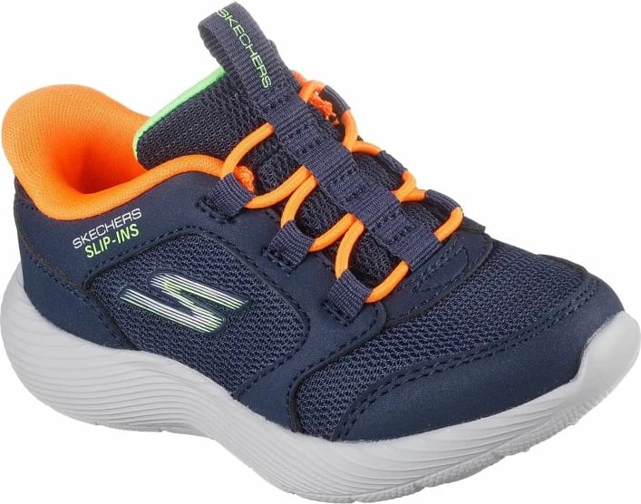 Atlete fëmijë Skechers, kaltër-portokalli