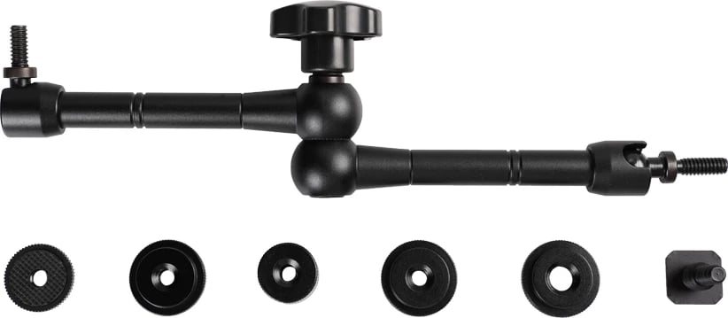 Mbajtës kapëse për kamerë/mikrofon, Hurtel, universal me krah të artikuluar, i rregullueshëm, zi