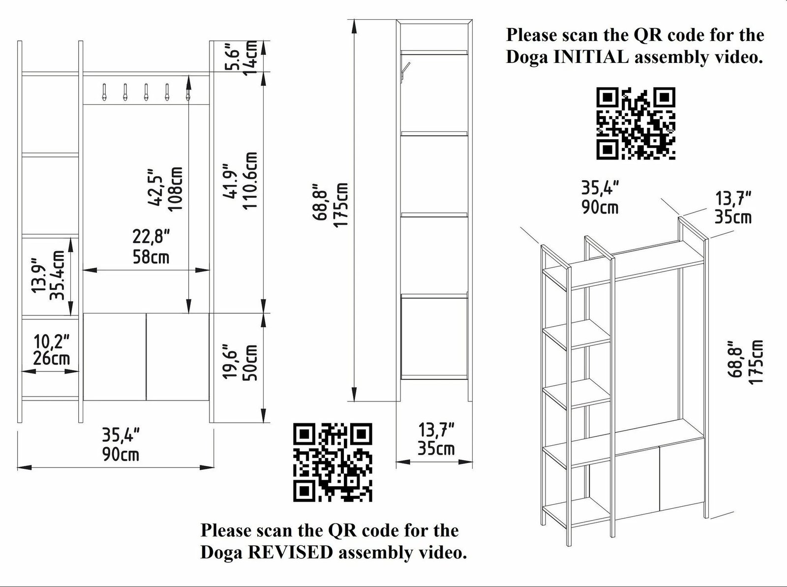Stendë korridori Skye Decor, Doga - Ephesus, e bardhë dhe e artë