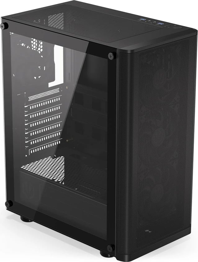 Kasë Endorfy Ventum 200 Air, Midi Tower, ATX, xham i temperuar, e zezë Kasë Endorfy Ventum 200 Air, Midi Tower, ATX, xham i temperuar, e zezë