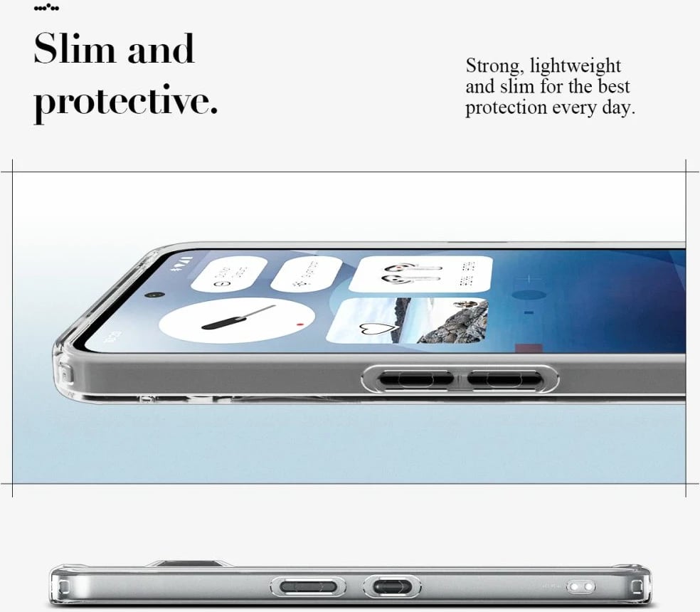 Mbështjellës Spigen Ultra Hybrid për Nothing Phone 3A, Transparent