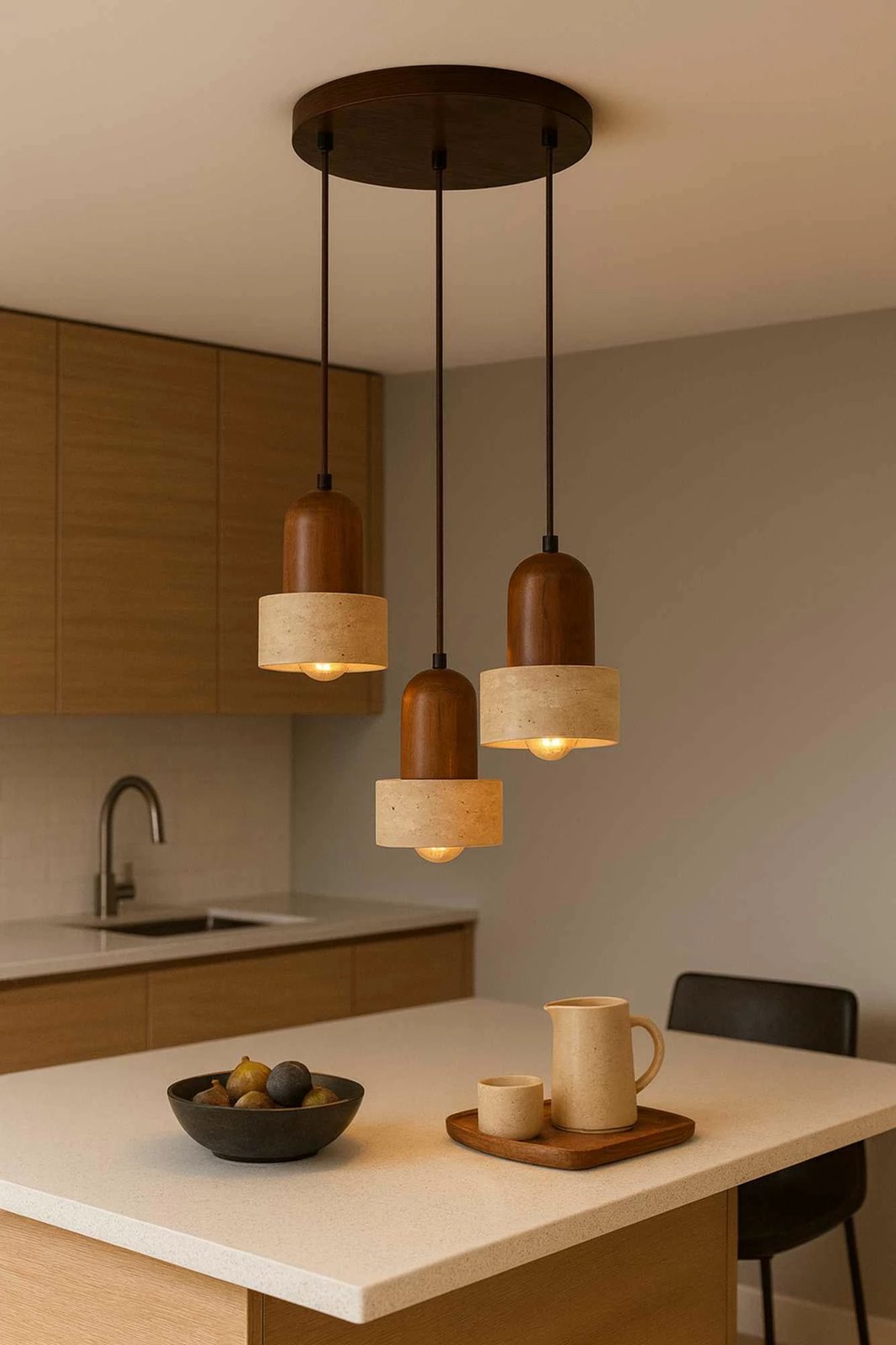 Llambë tavani Opviq, Loer C, ngjyrë arre dhe bezhë