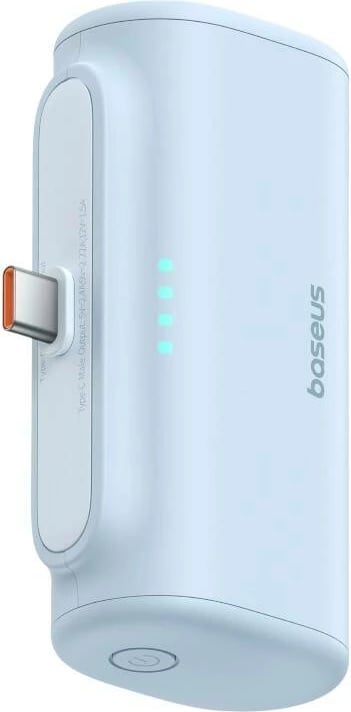 Powerbank Baseus Compact P10068306313-00, 5000mAh, 20W, Blu