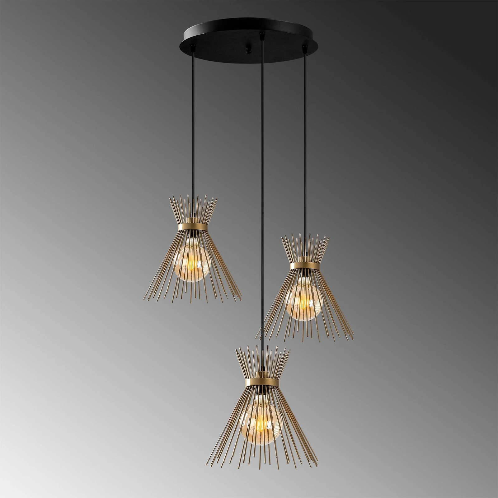 Llambë tavani moderne Opviq, Kirpi - 3086, ngjyrë ari