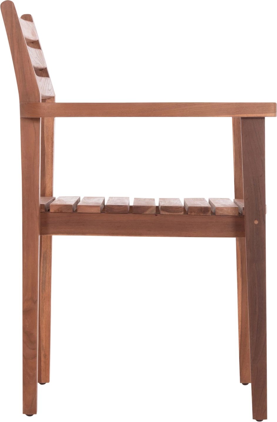 Karrige me krahë KEMPO, dru tik natyral, 58x58.5x88cm