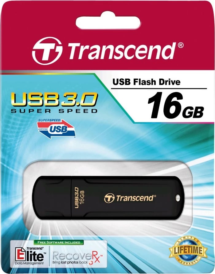 USB flash Transcend JetFlash 700 16GB, USB 3.2, zi