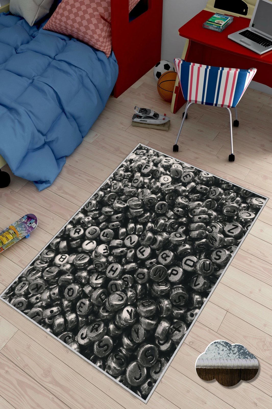 Qilim për korridor, shumëngjyrësh, Conceptum Hypnose, WOOKECE071, 80x200cm