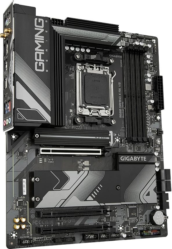 Pllakë amë Gigabyte B650 GAMING X AX V2, Socket AM5, ATX, 4x DDR5, Wi-Fi 6E, E zezë