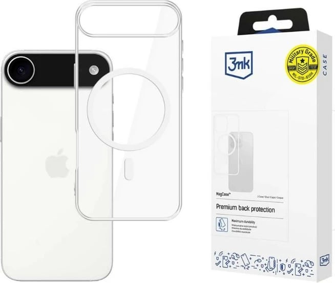 Mbështjellës 3MK Armor MagCase për iPhone 17 Air, Transparent
