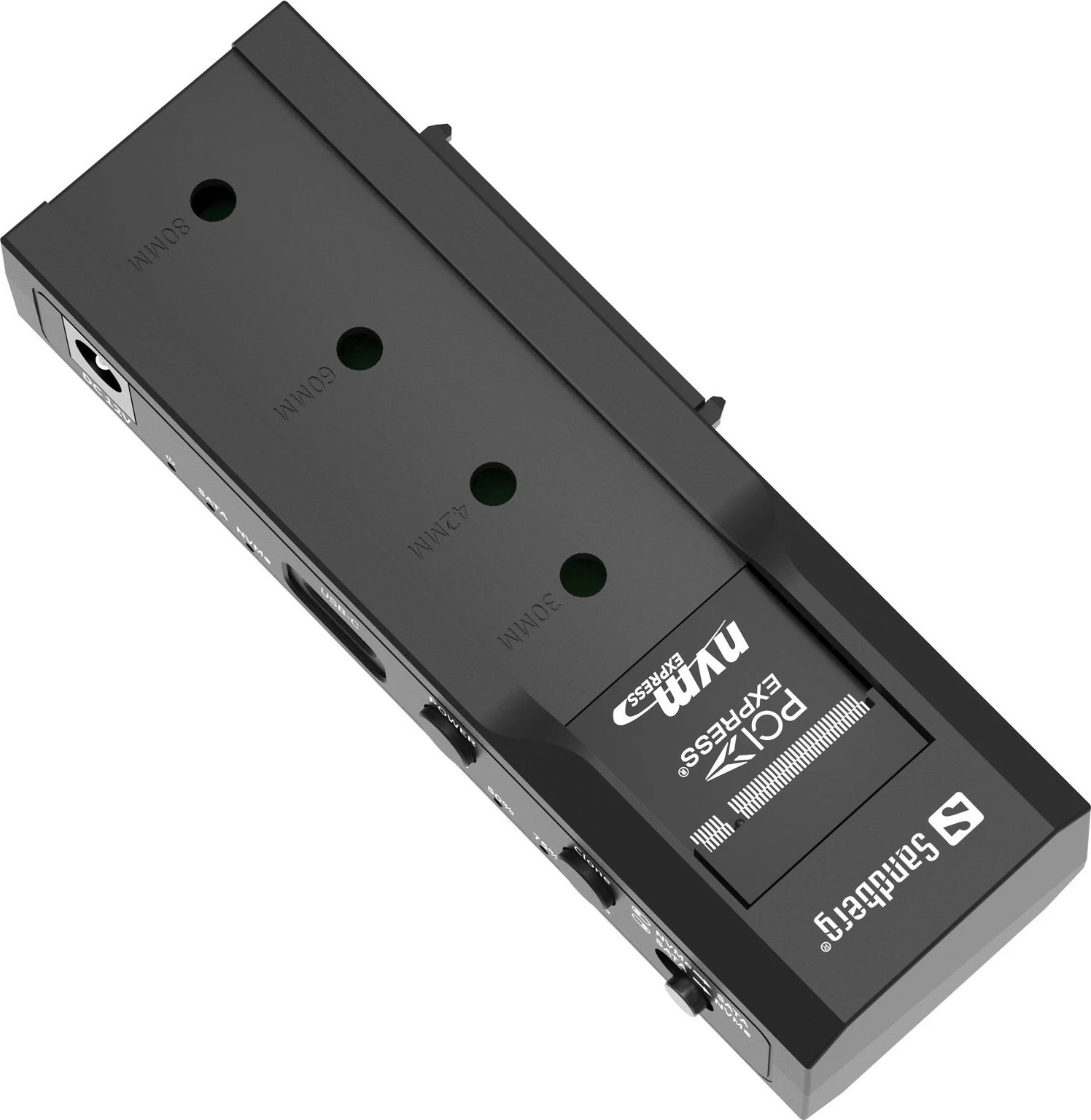 Dock Sandberg USB 3.2 Cloner për M2 + NVMe + SATA, i zi