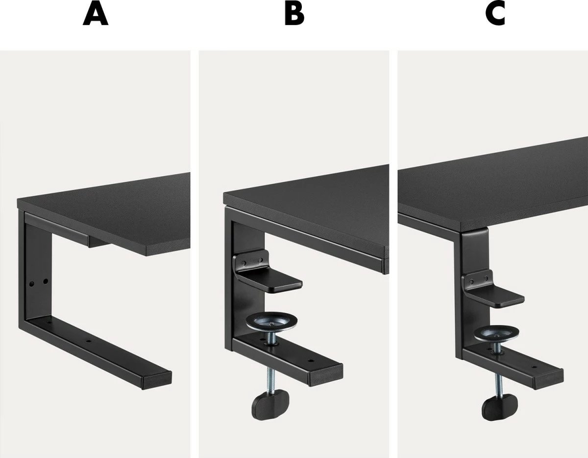 Mbajtëse laptopi Ergo Office ER-303 B, për tavolinë, e zezë Mbajtëse laptopi Ergo Office ER-303 B, për tavolinë, e zezë