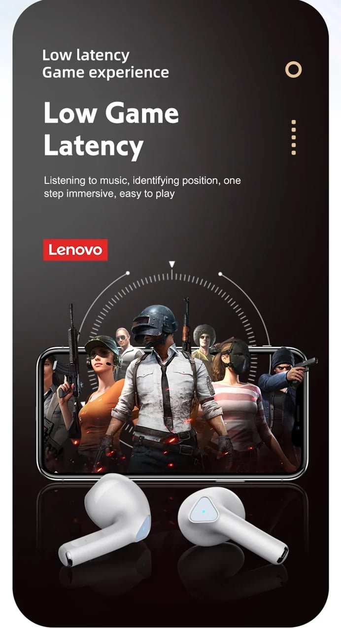 Dëgjuese Lenovo LivePods LP80 PRO, të bardha