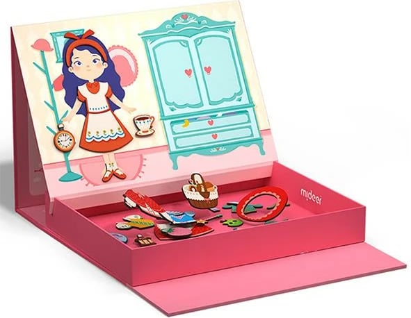 Set magnetik Mideer Sweet Girl 2 në 1, 71 pjesë
