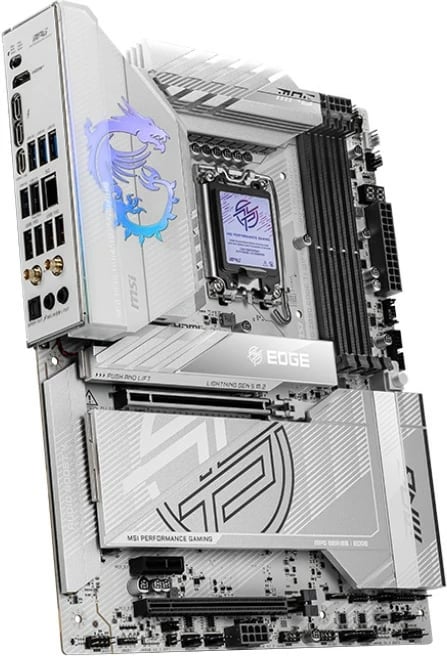 Pllakë amë MSI MPG Z890 EDGE TI WIFI LGA1851 DDR5 ATX Wi‑Fi 7 Thunderbolt 4 e bardhë