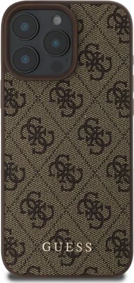 Mbështjellës Guess 4G Classic për iPhone 16 Pro, Kafe Mbështjellës Guess 4G Classic për iPhone 16 Pro, Kafe
