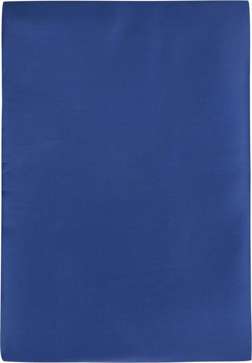 Çarçaf i shtrirë king, saten, ngjyrë e kaltër e errët, L'essentiel