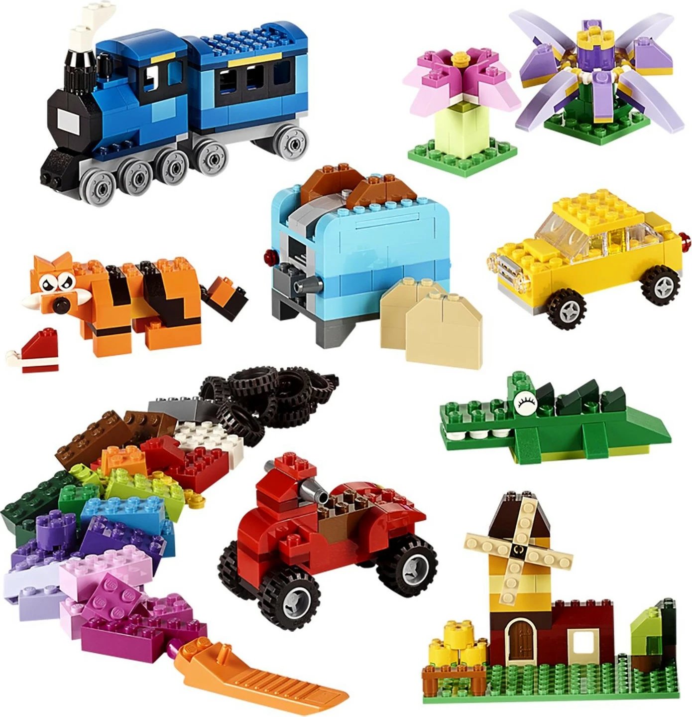 Set ndërtimi LEGO Classic Medium Creative Brick Box 10696, 484 pjesë, shumëngjyrësh