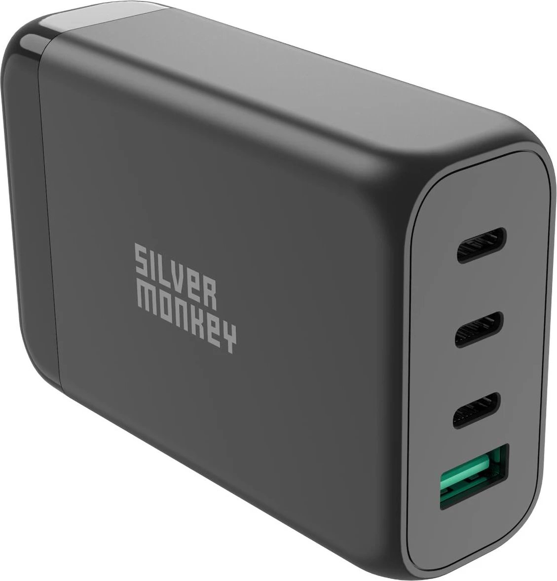 Karikues muri Silver Monkey SMA151, 130W, 3x USB-C PD, 1x USB-A QC 3.0, me kabllo, i zi
