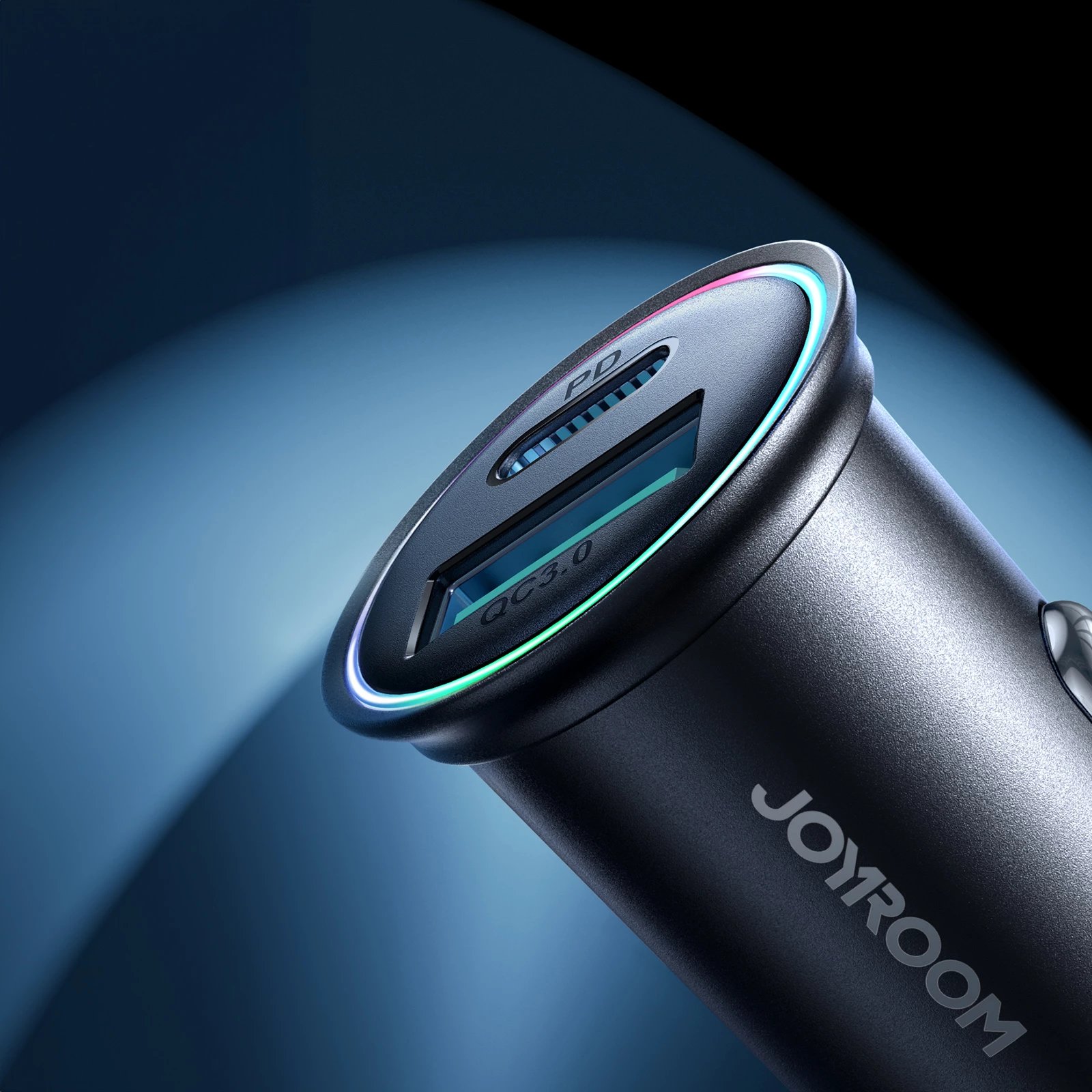 Karikues veture Joyroom JR-CCN04, 60W, 2 porta USB-A/USB-C, zi