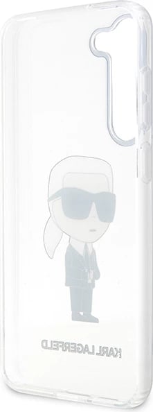 Mbështjellës Karl Lagerfeld Ikonik Karl për Samsung Galaxy S23+ S916, transparent