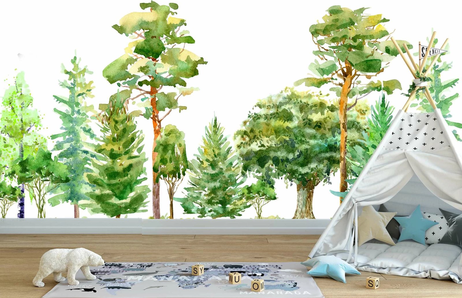 Sticker dekorativ për mur Wallity, shumëngjyrësh, MDK-00109, 100x100 cm