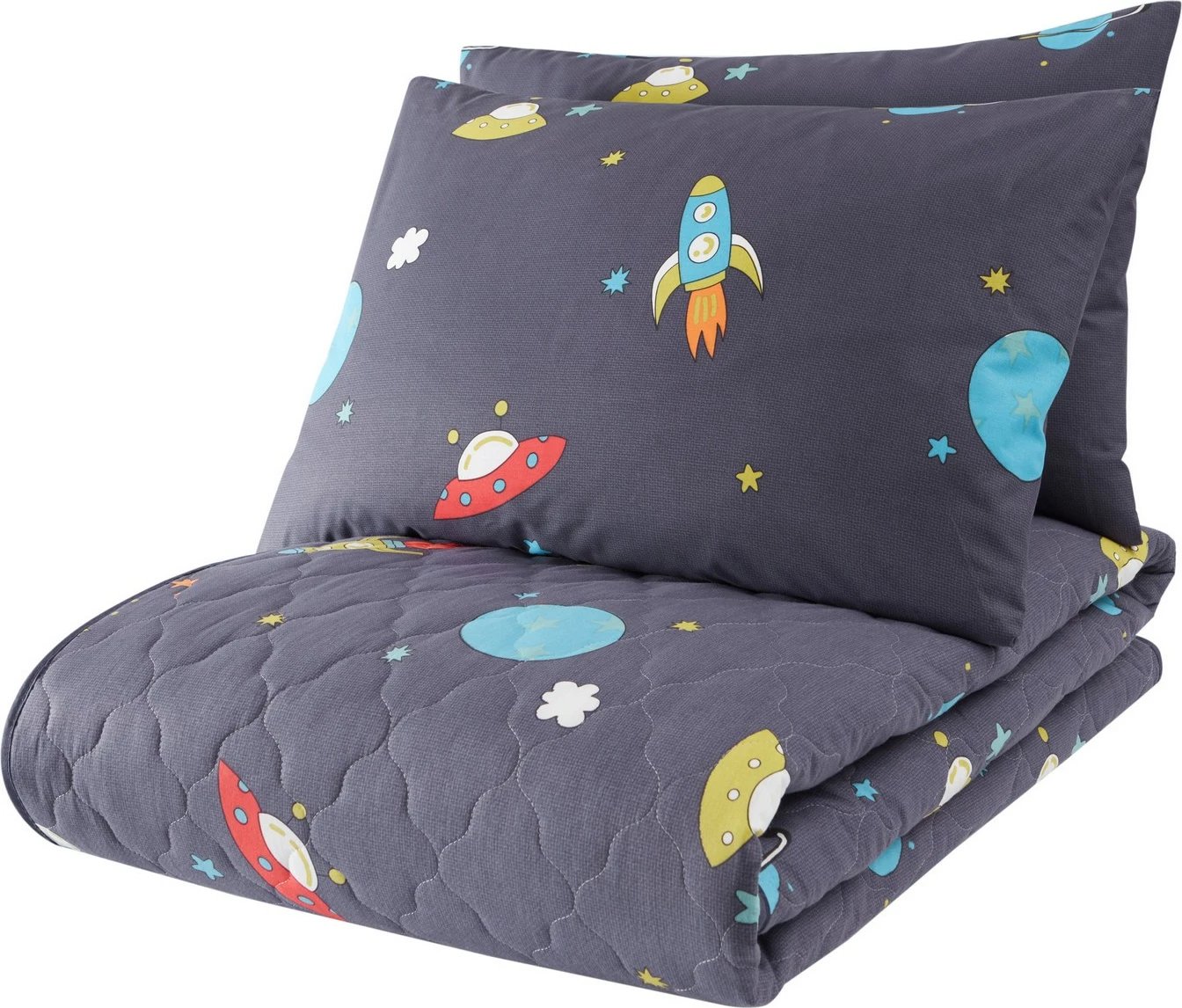 Jorgan i madh i qepur, ngjyrë kaltër e errët, L'Essentiel Linge de Maison, Uzay