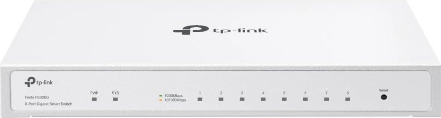 Switch TP-Link Festa FS308G, Managed, L2/L2+, Gigabit Ethernet, PoE, i bardhë