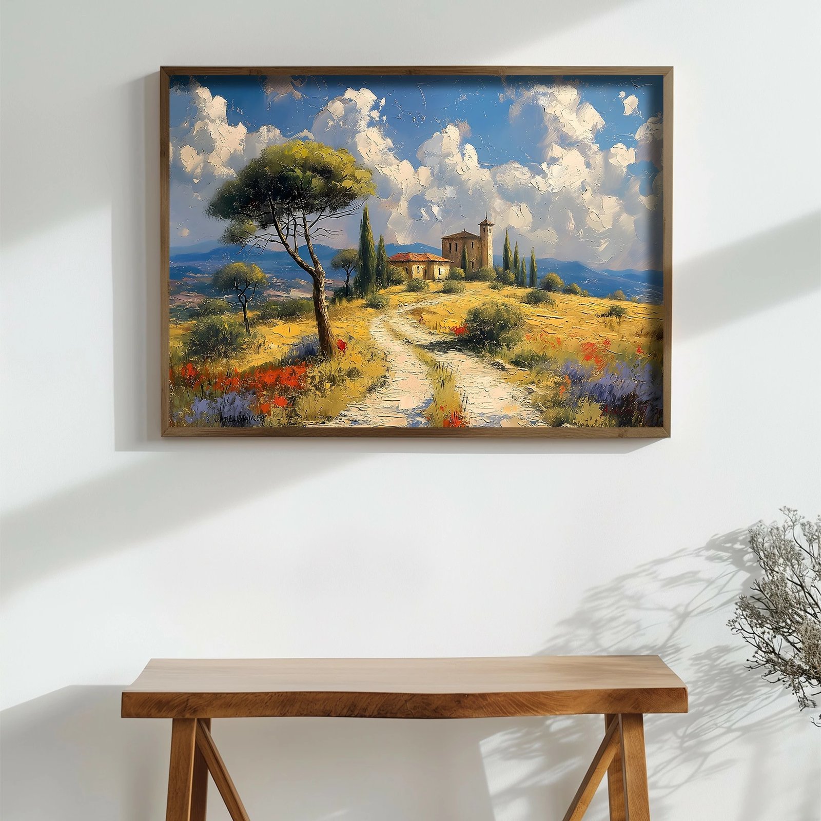 Pikturë dekorative me kornizë MDF, Wallity, GE065-L, shumëngjyrëshe