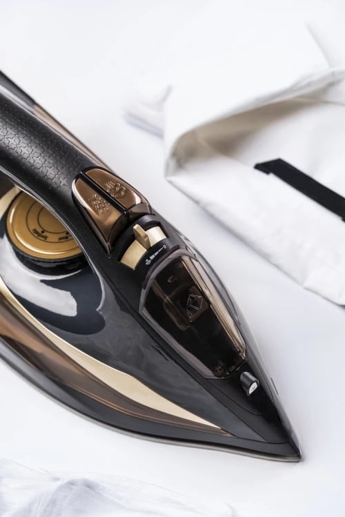 hekur me avull, Camry CR 5036, 3400W, shollë qeramike, depozitë 360ml, zi-ari