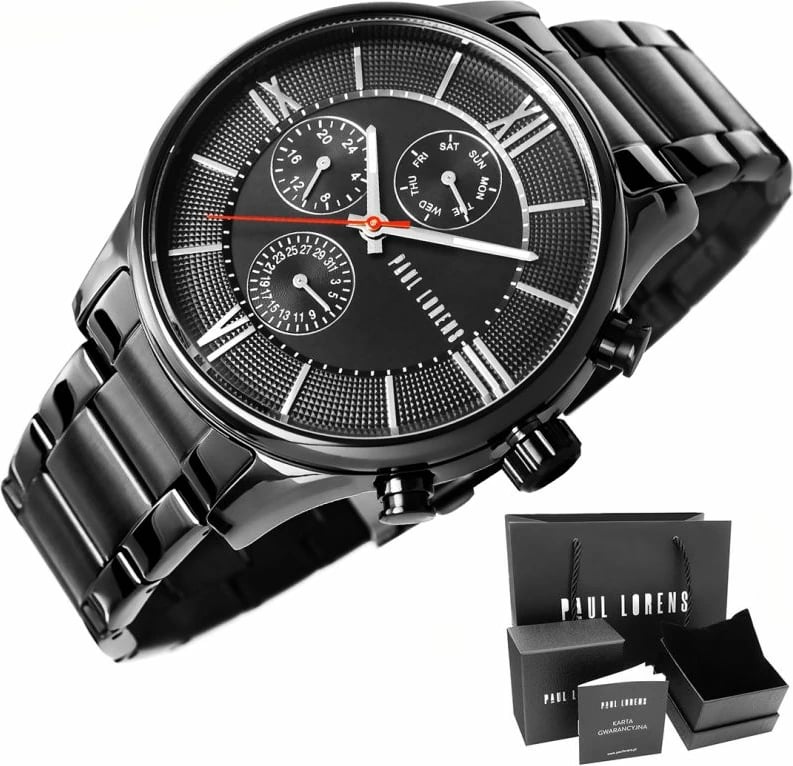 Orë dore për meshkuj Paul Lorens, e zezë