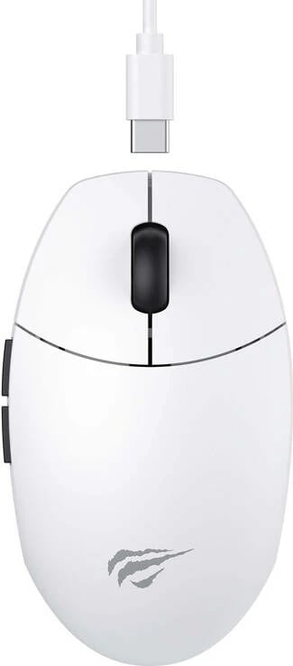 Maus gaming wireless Havit MS1039W, 7400 DPI, 6 butona, i bardhë Maus gaming wireless Havit MS1039W, 7400 DPI, 6 butona, i bardhë