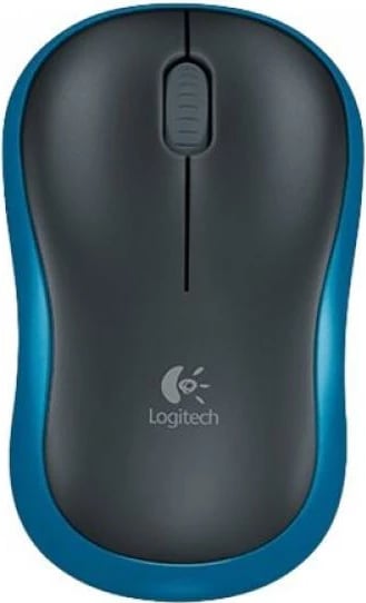 Maus wireless Logitech M185 (910-002236) USB, blu e zezë