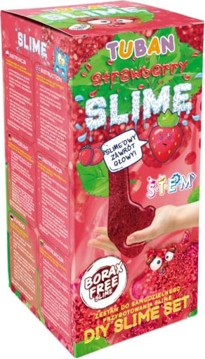 Set slime TUBAN TU3139 me aromë luleshtrydhe, i kuq