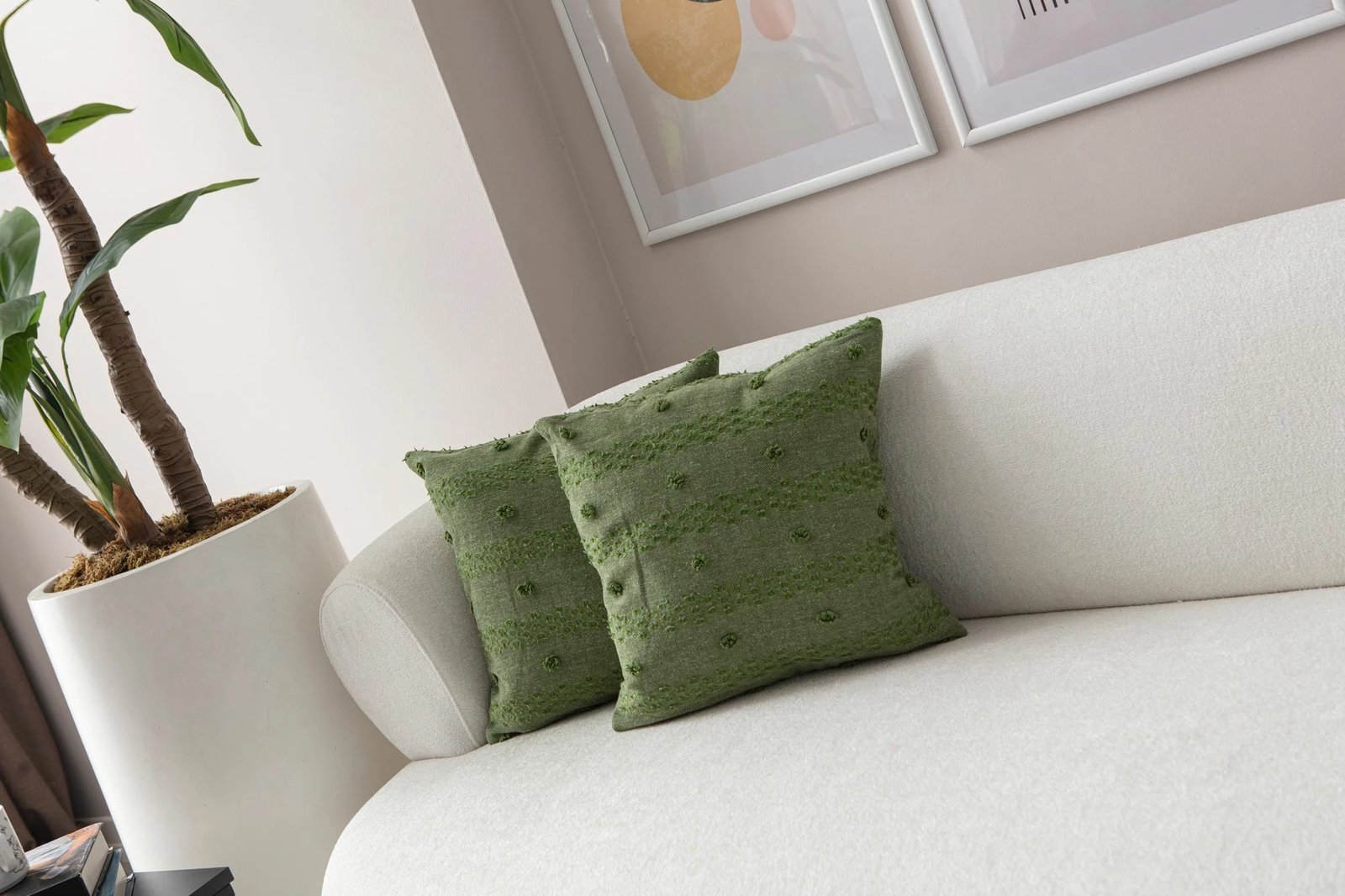 Set mbulesash për jastëk (2 copë), Evila Originals, Tuffet, e gjelbër v4