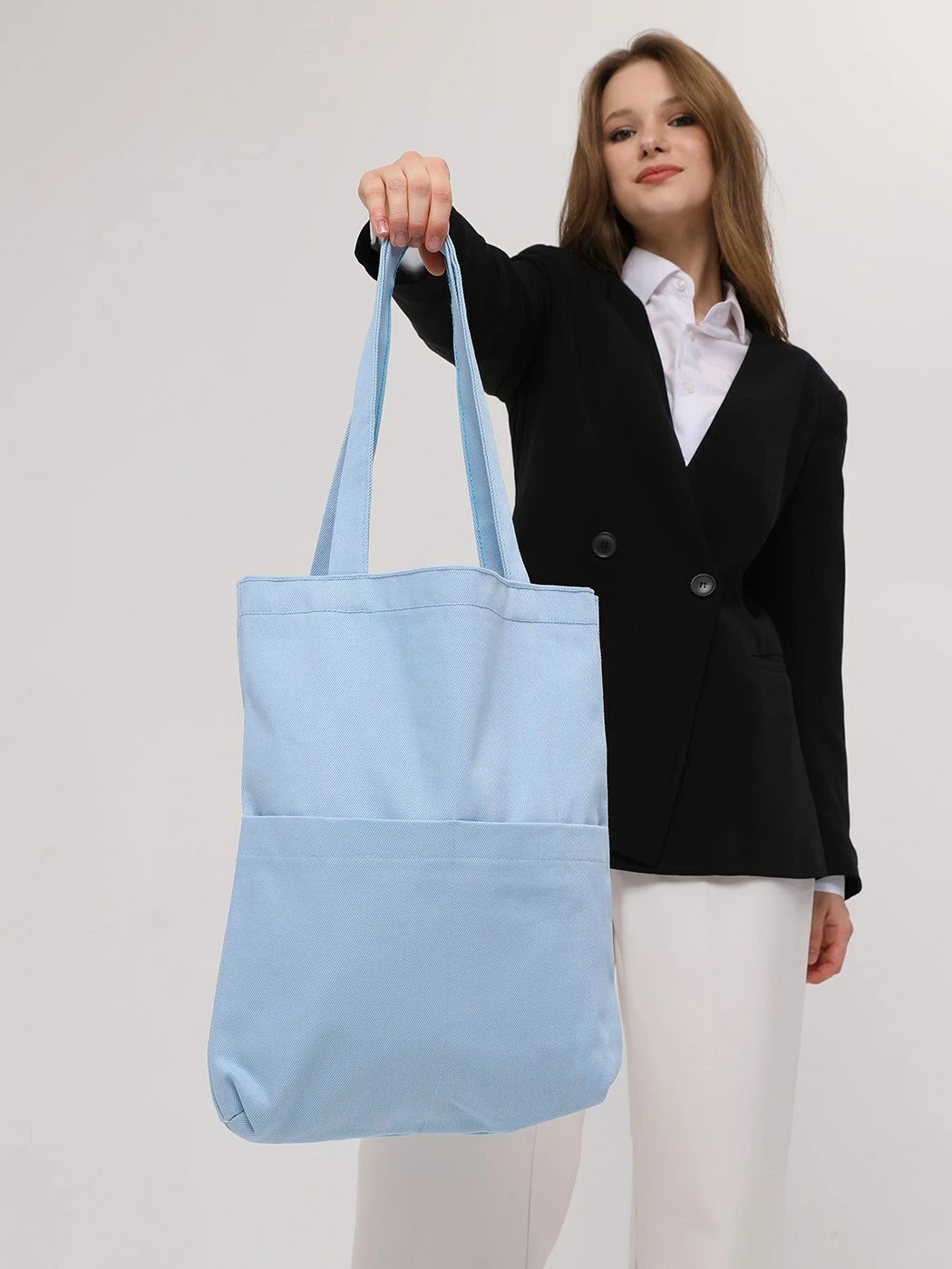Torbë tote Zoozie Bags, ngjyrë e kaltër, 2069