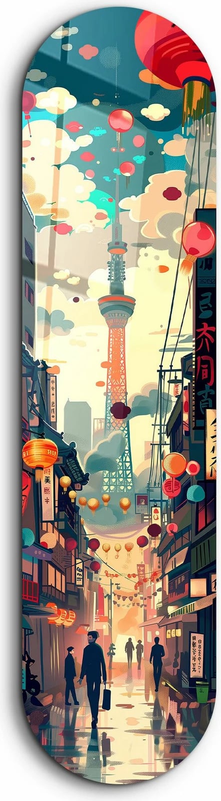 Pikturë dekorative prej xhami të temperuar, Wallity, Tokyo