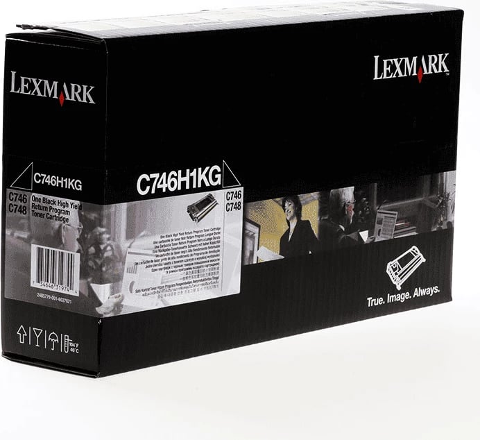 Toner Lexmark C746H1KG rendiment i lartë 12000 faqe, e zezë
