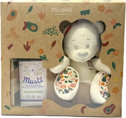 Eau de Cologne për fëmijë Mustela Musti Terracotta Chest set 2 copë 50ml