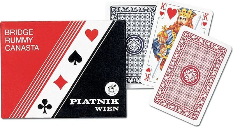 Letra loje Piatnik 2197, set me 2 kuverta, për bridge, poker, rummy, canasta