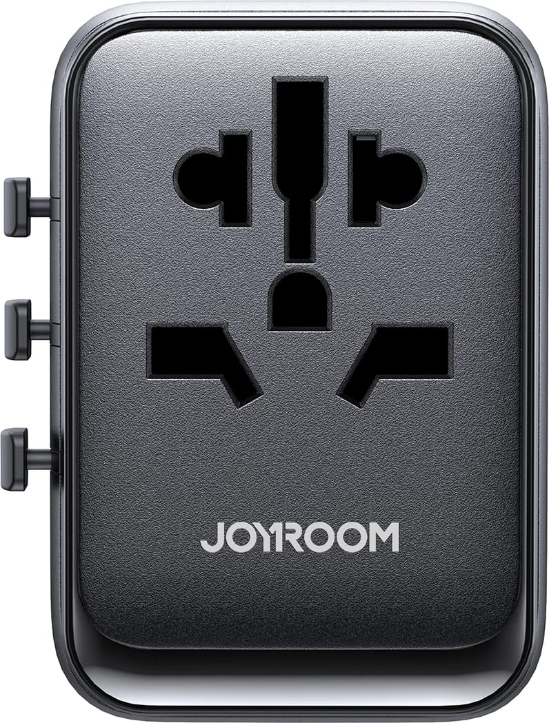 Adapter udhëtimi universal Joyroom JR-TCW01, 17W, 4 porta USB, i zi