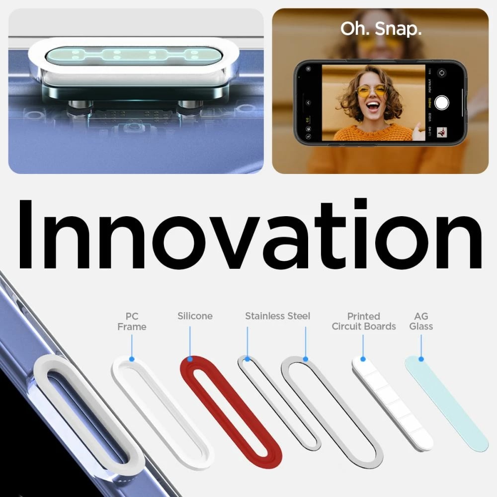 Mbështjellës Spigen Ultra Hybrid "T" MagSafe për iPhone 16, Bardhë